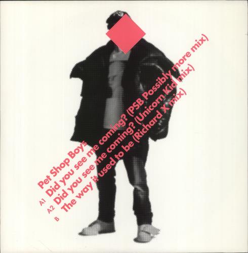 Pet Shop Boys Did You See Me Coming? 12" vinyl single (12 inch record / Maxi-single) UK PSB12DI469932