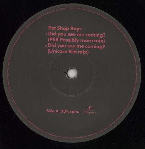 Pet Shop Boys Did You See Me Coming? 12" vinyl single (12 inch record / Maxi-single) UK PSB12DI469932