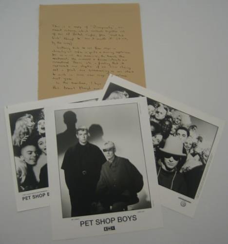 Pet Shop Boys Discography media press pack US PSBPPDI12473