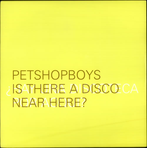 Pet Shop Boys Discoteca - Yellow Sleeve 12" vinyl single (12 inch record / Maxi-single) UK PSB12DI74314
