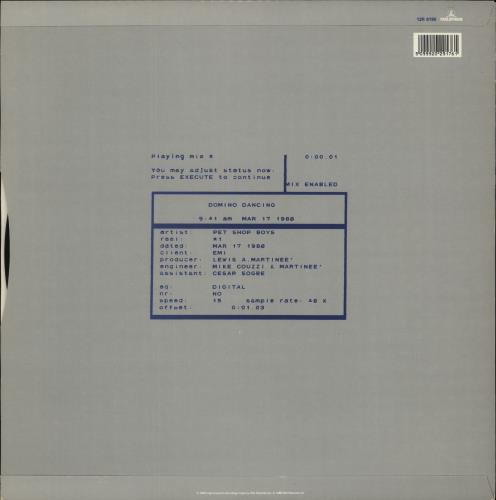 Pet Shop Boys Domino Dancing 12" vinyl single (12 inch record / Maxi-single) UK PSB12DO29247