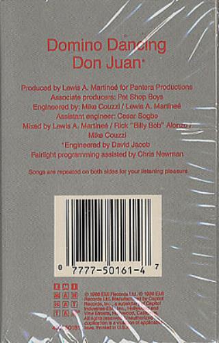 Pet Shop Boys Domino Dancing cassette single US PSBCSDO04264