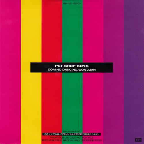 Pet Shop Boys Domino Dancing 7" vinyl single (7 inch record / 45) Japanese PSB07DO00500