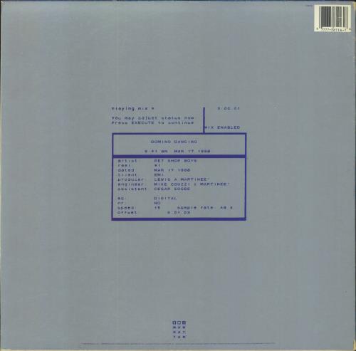 Pet Shop Boys Domino Dancing 12" vinyl single (12 inch record / Maxi-single) US PSB12DO584685