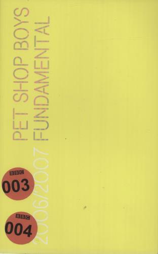 Pet Shop Boys Fundamental Tour 2006-2007 tour programme UK PSBTRFU685225