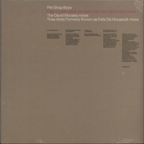 Pet Shop Boys I Don't Know What You Want - Double Pack - Sealed 12" vinyl single (12 inch record / Maxi-single) UK PSB12ID668136