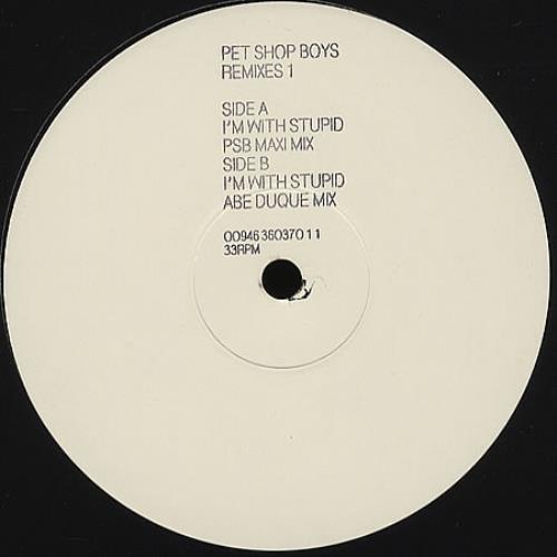 Pet Shop Boys I'm With Stupid - Remixes 1, 2 & 3 - Complete Set 12" vinyl single (12 inch record / Maxi-single) UK PSB12IM361312