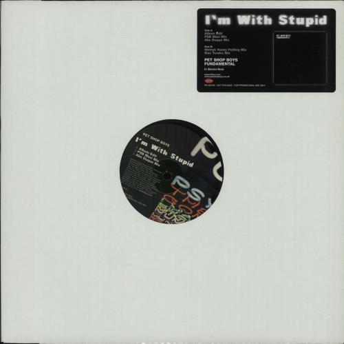 Pet Shop Boys I'm With Stupid 12" vinyl single (12 inch record / Maxi-single) US PSB12IM398385