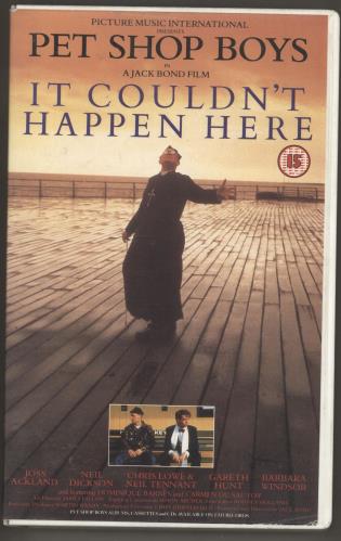Pet Shop Boys It Couldn't Happen Here video (VHS or PAL or NTSC) UK PSBVIIT79410