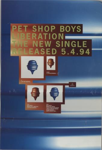 Pet Shop Boys Liberation - Promotional Displays display UK PSBDILI656487