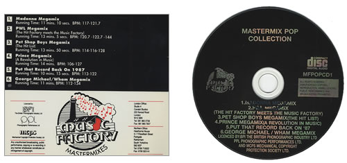 Pet Shop Boys Mastermix Pop Collection Vol. 1 CD album (CDLP) UK PSBCDMA145672