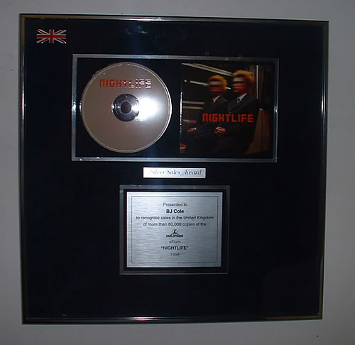 Pet Shop Boys Nightlife award disc UK PSBAWNI312372