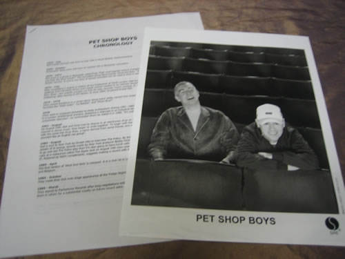 Pet Shop Boys Nightlife media press pack US PSBPPNI345306