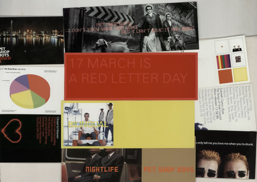 Pet Shop Boys Quantity of Eleven Postcards memorabilia UK PSBMMQU638386