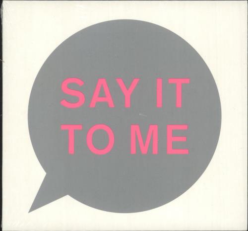 Pet Shop Boys Say It To Me CD single (CD5 / 5") UK PSBC5SA658344