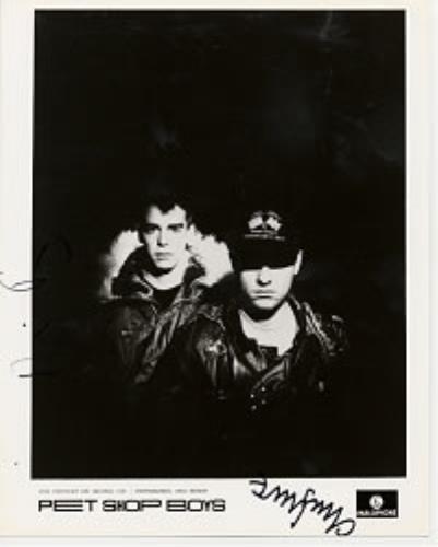 Pet Shop Boys Signed Photograph photograph UK PSBPHSI172749