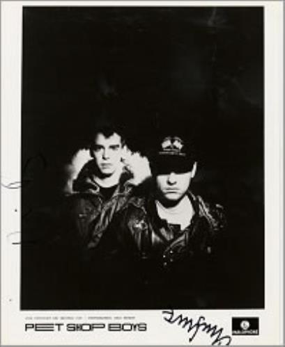 Pet Shop Boys Signed Photograph photograph UK PSBPHSI172749