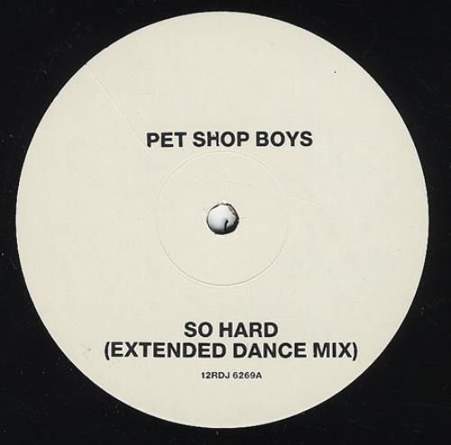 Pet Shop Boys So Hard 12" vinyl single (12 inch record / Maxi-single) UK PSB12SO04203