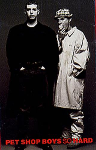 Pet Shop Boys So Hard cassette single UK PSBCSSO04265