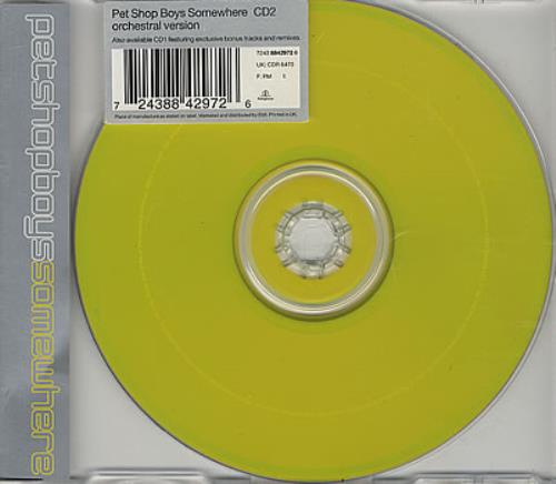 Pet Shop Boys Somewhere 2-CD single set (Double CD single) UK PSB2SSO153461
