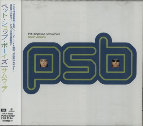 Pet Shop Boys Somewhere CD single (CD5 / 5") Japanese PSBC5SO592156