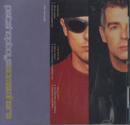 Pet Shop Boys Somewhere CD single (CD5 / 5") US PSBC5SO95603