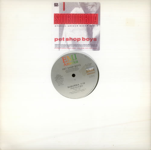 Pet Shop Boys Suburbia - Arthur Baker Remix 12" vinyl single (12 inch record / Maxi-single) US PSB12SU04214