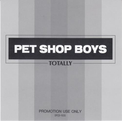Pet Shop Boys Totally CD album (CDLP) Japanese PSBCDTO53631