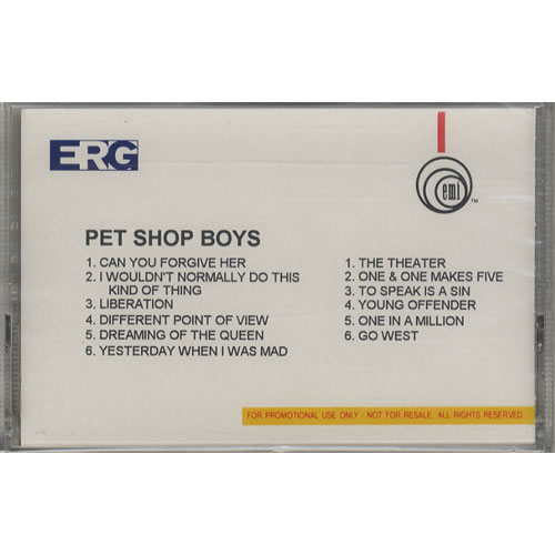 Pet Shop Boys Very cassette album US PSBCLVE43741