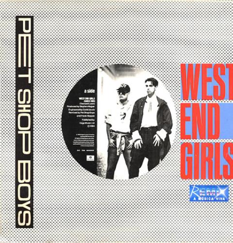 Pet Shop Boys West End Girls 12" vinyl single (12 inch record / Maxi-single) Brazilian PSB12WE235942