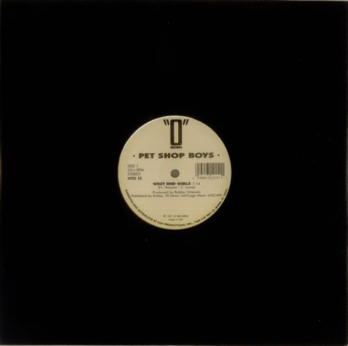 Pet Shop Boys West End Girls 12" vinyl single (12 inch record / Maxi-single) US PSB12WE285702