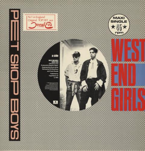 Pet Shop Boys West End Girls 12" vinyl single (12 inch record / Maxi-single) German PSB12WE04310