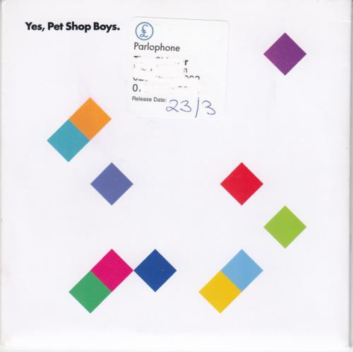 Pet Shop Boys Yes CD-R acetate UK PSBCRYE655785