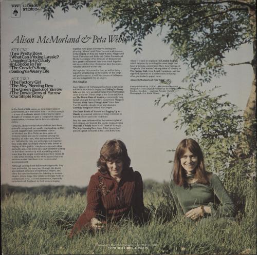 Peta Webb Alison McMorland & Peta Webb vinyl LP album (LP record) UK PEFLPAL720783