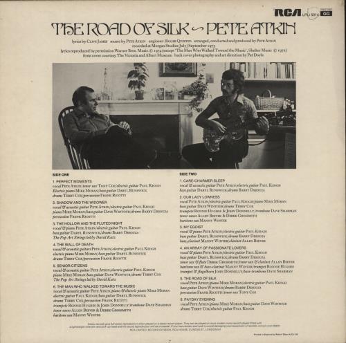 Pete Atkin The Road Of Silk vinyl LP album (LP record) UK PAALPTH496674