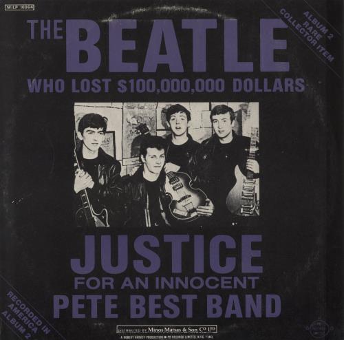 Pete Best "Rebirth" Ex-Beatle "Resurrection" vinyl LP album (LP record) Greek P54LPRE811570