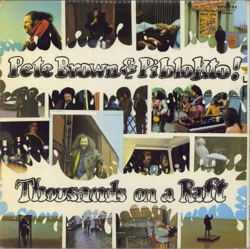 Pete Brown (Piblokto) Thousands On A Raft - VG/WOS vinyl LP album (LP record) UK PBRLPTH818432