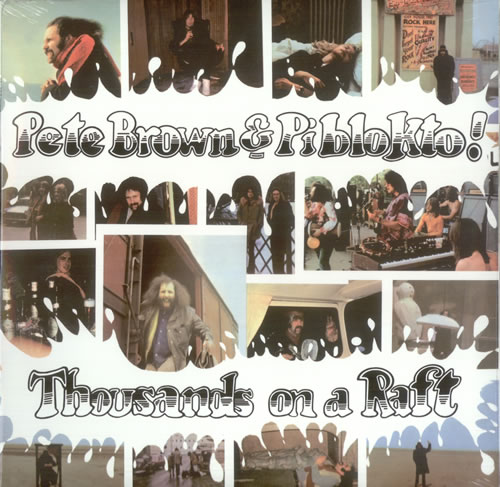 Pete Brown (Piblokto) Thousands On A Raft vinyl LP album (LP record) Italian PBRLPTH434933