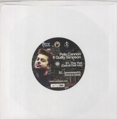 Pete Cannon This Year 7" vinyl single (7 inch record / 45) UK 8G207TH855148