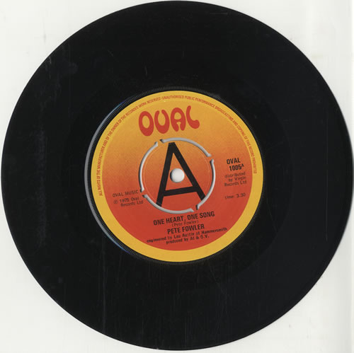 Pete Fowler One Heart, One Song 7" vinyl single (7 inch record / 45) UK 1PF07ON451282