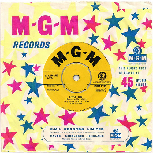 Pete Jolly Little Bird 7" vinyl single (7 inch record / 45) UK PTJ07LI625840