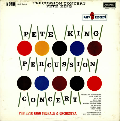Pete King Percussion Concert vinyl LP album (LP record) UK PG3LPPE460211