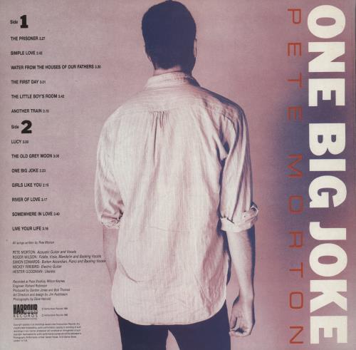 Pete Morton One Big Joke vinyl LP album (LP record) UK P1TLPON543558