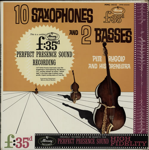 Pete Rugolo 10 Saxophones And 2 Basses vinyl LP album (LP record) UK UGOLPSA566513