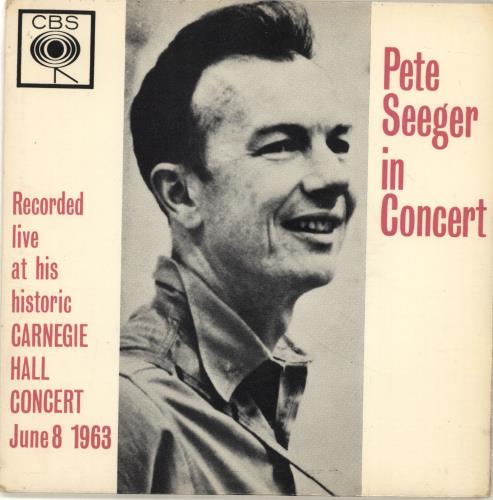 Pete Seeger Pete Seeger In Concert 7" vinyl single (7 inch record / 45) UK PB-07PE689192