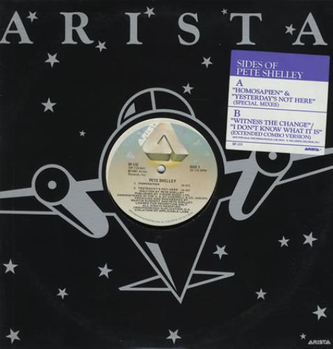Pete Shelley Homosapien 12" vinyl single (12 inch record / Maxi-single) US PLL12HO181119