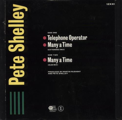 Pete Shelley Telephone Operator 12" vinyl single (12 inch record / Maxi-single) UK PLL12TE524418