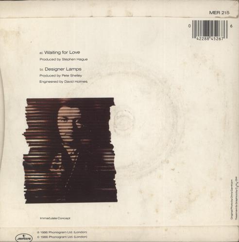 Pete Shelley Waiting For Love 7" vinyl single (7 inch record / 45) UK PLL07WA596884