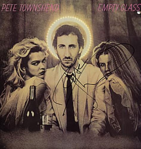 Pete Townshend Empty Glass - Autographed vinyl LP album (LP record) Canadian TOWLPEM256144