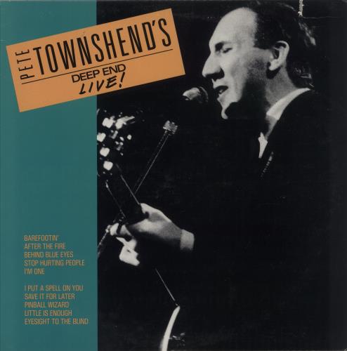 Pete Townshend Pete Townshend's Deep End Live! vinyl LP album (LP record) US TOWLPPE874493